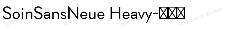 SoinSansNeue Heavy字体转换